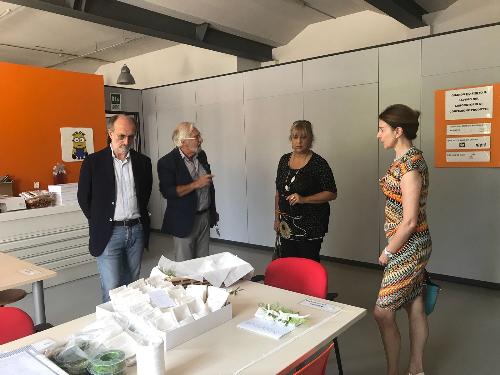 Il vicegovernatore della Regione Friuli Venezia Giulia, Riccardo Riccardi, in visita alle strutture della Fondazione Bambini e Autismo Onlus - Pordenone 28/07/2018